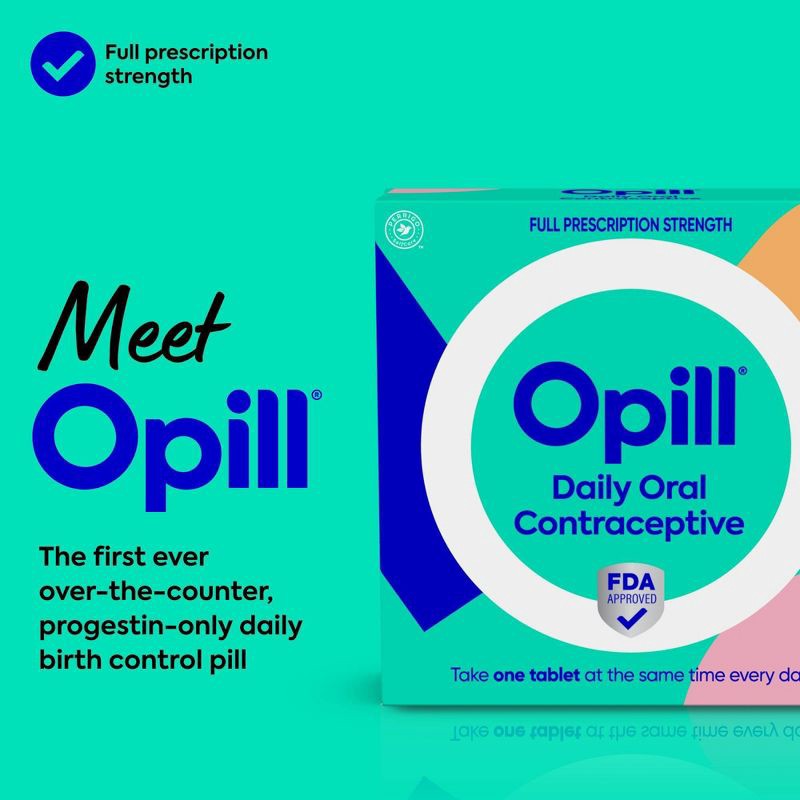 slide 3 of 10, Opill Daily Oral Birth Control Pills - 1 Month - 28ct, 28 ct