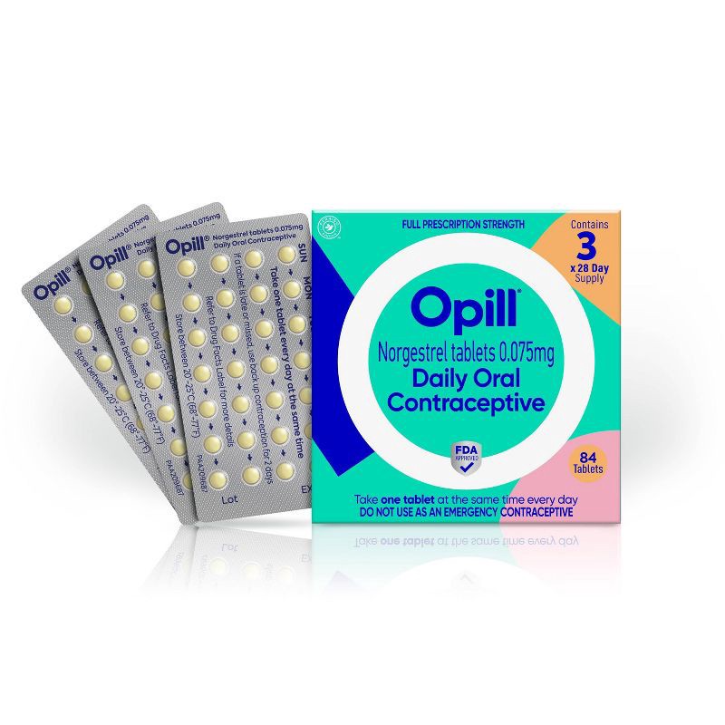 slide 1 of 11, Opill Daily Oral Birth Control Pills - 3 Month - 84ct, 84 ct