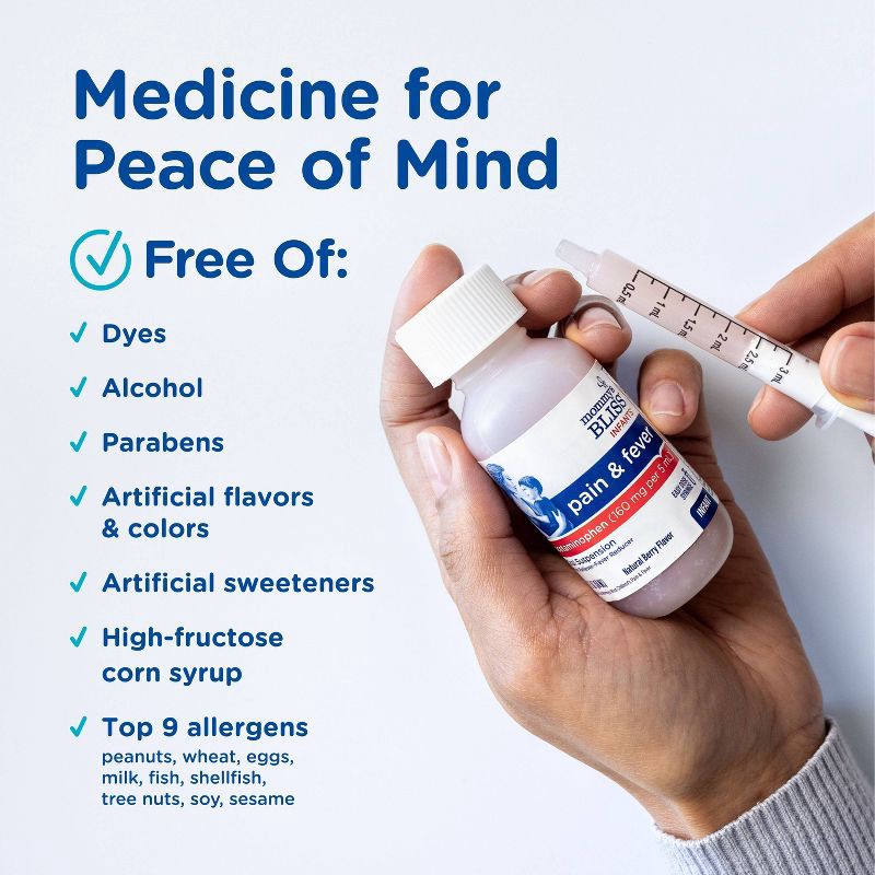 slide 6 of 13, Mommy's Bliss Infant Pain & Fever Acetaminophen - 2 fl oz, 2 fl oz