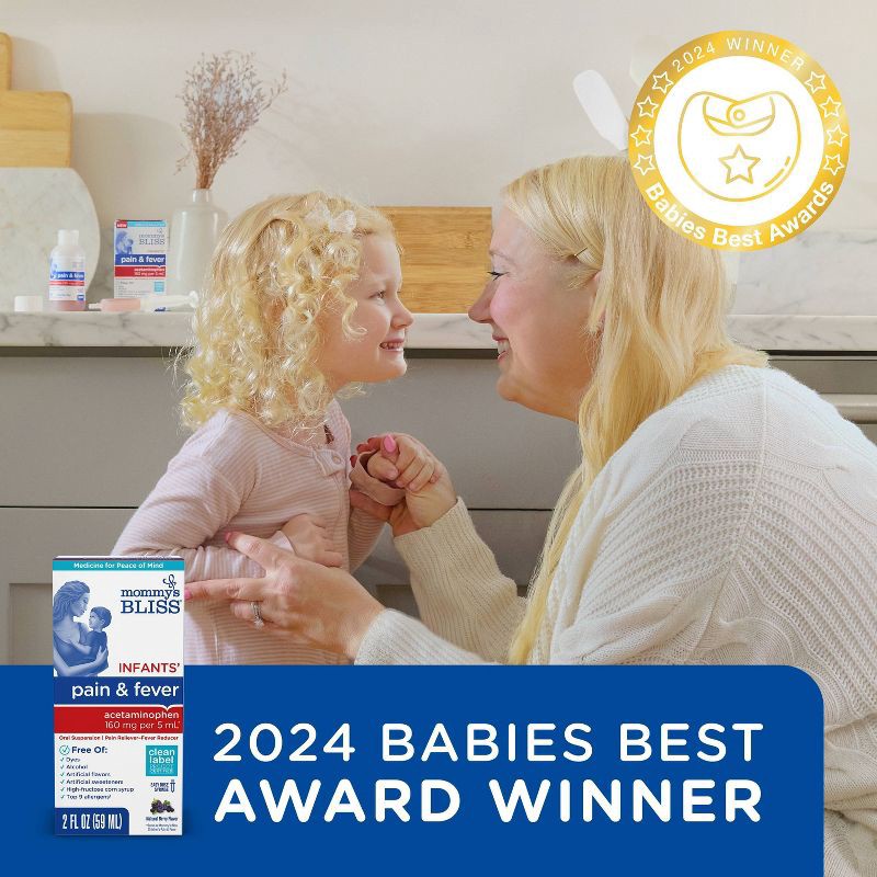 slide 7 of 13, Mommy's Bliss Infant Pain & Fever Acetaminophen - 2 fl oz, 2 fl oz