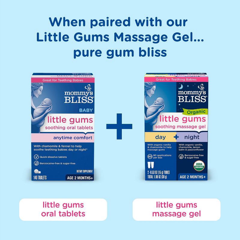 slide 7 of 10, Mommy's Bliss Little Gums Soothing Oral Tablets - 140ct, 140 ct