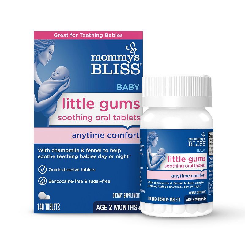 slide 1 of 10, Mommy's Bliss Little Gums Soothing Oral Tablets - 140ct, 140 ct