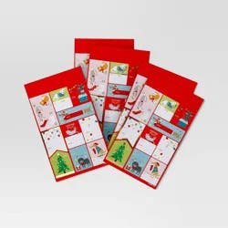 50ct Dog and Cat Peel and Stick Christmas Gift Tag Red - Wondershop™: 9.5" x 5.75"
