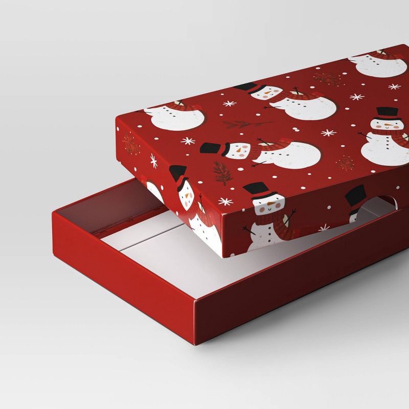 slide 3 of 3, 3ct Paper Christmas Gift Card Holder Red/White/Black - Wondershop™: Snowman & Candy Patterns, 3 ct