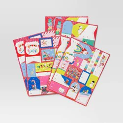 70ct Peel and Stick Christmas Gift Tag Coral - Wondershop™