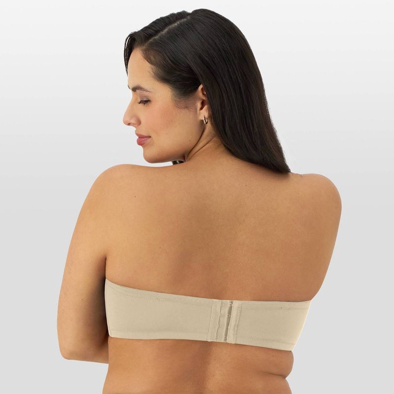 slide 3 of 6, Bali Women's Full Coverage Underwire Multiway Strapless Bra - Taupe 38C: Removable Straps, Knit Fabric, 1 ct