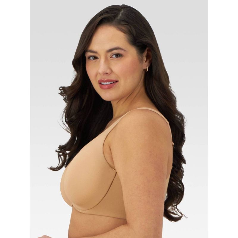 slide 2 of 4, Bali Women's Tailored Underwire Minimizer Full Coverage Bra - Taupe 40D: Adjustable No-Slip Straps, Knit Nylon-Spandex Blend, 1 ct