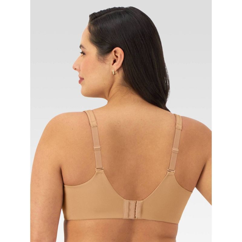 slide 3 of 4, Bali Women's Tailored Underwire Minimizer Full Coverage Bra - Taupe 40D: Adjustable No-Slip Straps, Knit Nylon-Spandex Blend, 1 ct