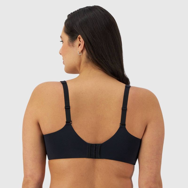slide 3 of 4, Bali Women's Full Coverage Underwire T-Shirt Bra - Black 36DD: Lightly Lined, Adjustable No-Slip Straps, Hand Wash, Nylon-Spandex Blend, 1 ct