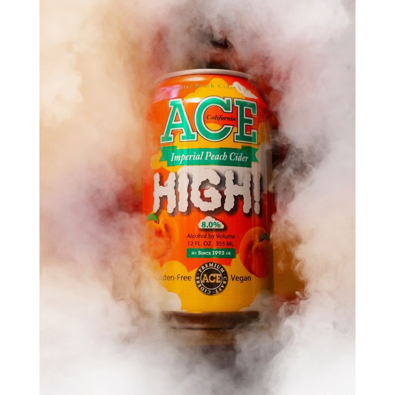 slide 3 of 4, ACE Cider ACE High Imperial Peach Cider - 6pk/12 fl oz Cans, 6 ct; 12 fl oz