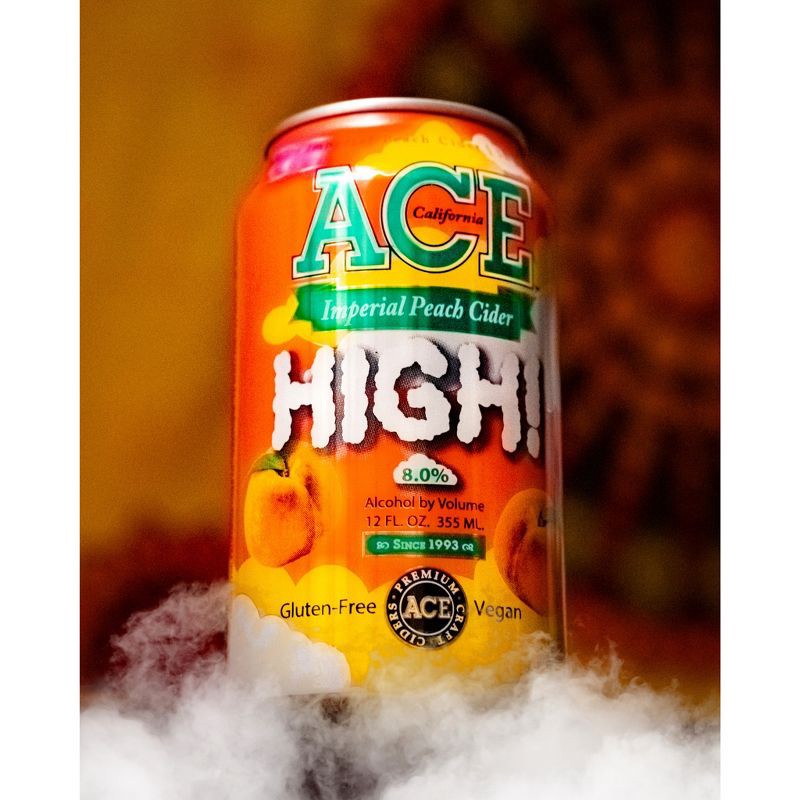 slide 4 of 4, ACE Cider ACE High Imperial Peach Cider - 6pk/12 fl oz Cans, 6 ct; 12 fl oz