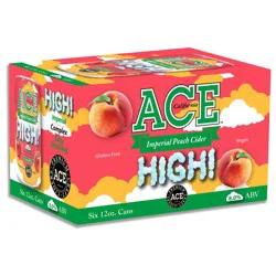ACE Cider ACE High Imperial Peach Cider - 6pk/12 fl oz Cans