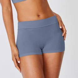 Jockey Generation™ Women's Seamfree® Comfort Waist Boyshorts 2pk - Steel Blue/Tan XXL: Mid Rise, Tagless