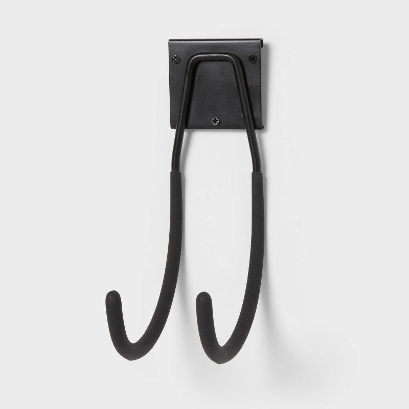 slide 1 of 3, Extension Cord and Hose Garage Hook - Brightroom™: Steel Wall Storage, Powder-Coated, 30lb Capacity, Black, 30 lb