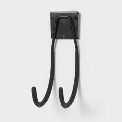 Extension Cord and Hose Garage Hook - Brightroom™: Steel Wall Storage, Powder-Coated, 30lb Capacity, Black