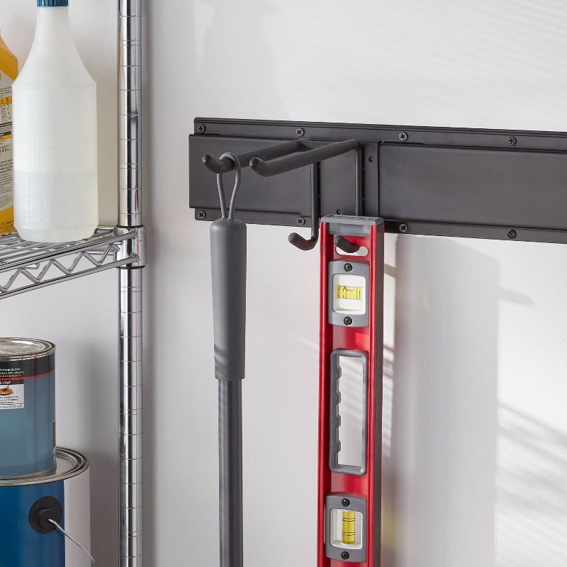 slide 2 of 3, Multi-Purpose Double Garage Tool Hook - Brightroom™: Steel Utility Rack for Garage Organization & Storage, 1 ct
