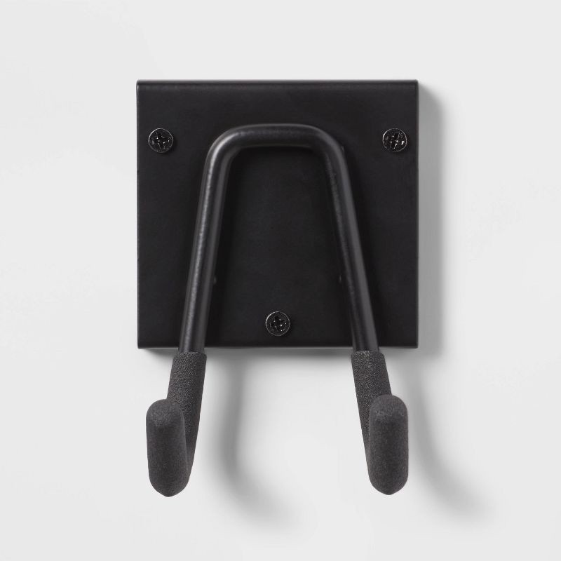 slide 3 of 3, Multi-Purpose Short Garage Tool Hook - Brightroom™: Steel Utility Storage Rack, Black, 30lb Capacity, Powder-Coated Finish, 30 lb