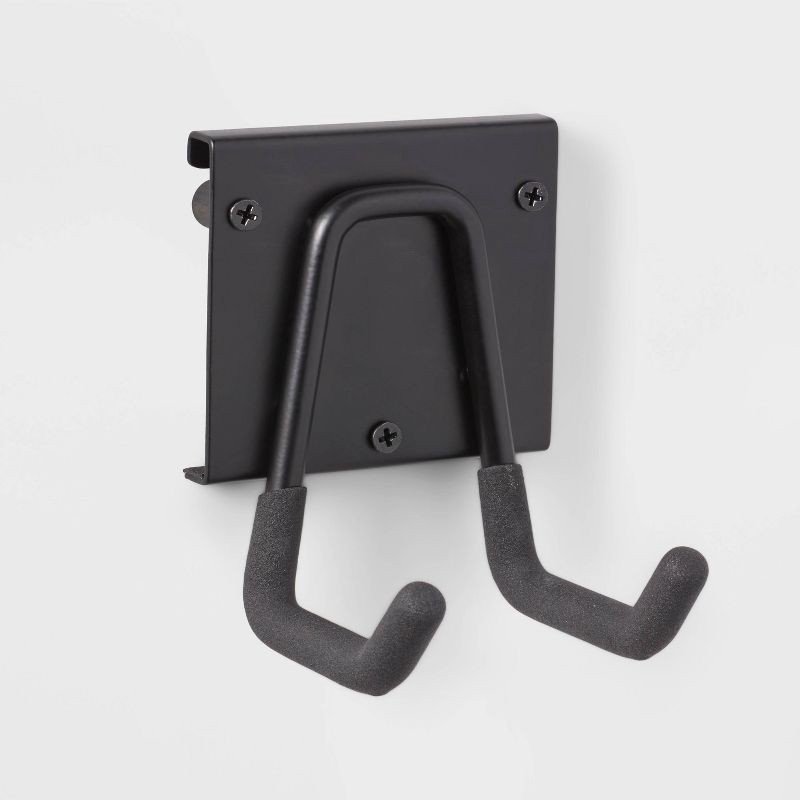 slide 1 of 3, Multi-Purpose Short Garage Tool Hook - Brightroom™: Steel Utility Storage Rack, Black, 30lb Capacity, Powder-Coated Finish, 30 lb