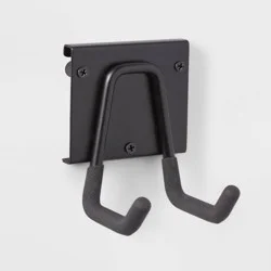 Multi-Purpose Short Garage Tool Hook - Brightroom™: Steel Utility Storage Rack, Black, 30lb Capacity, Powder-Coated Finish