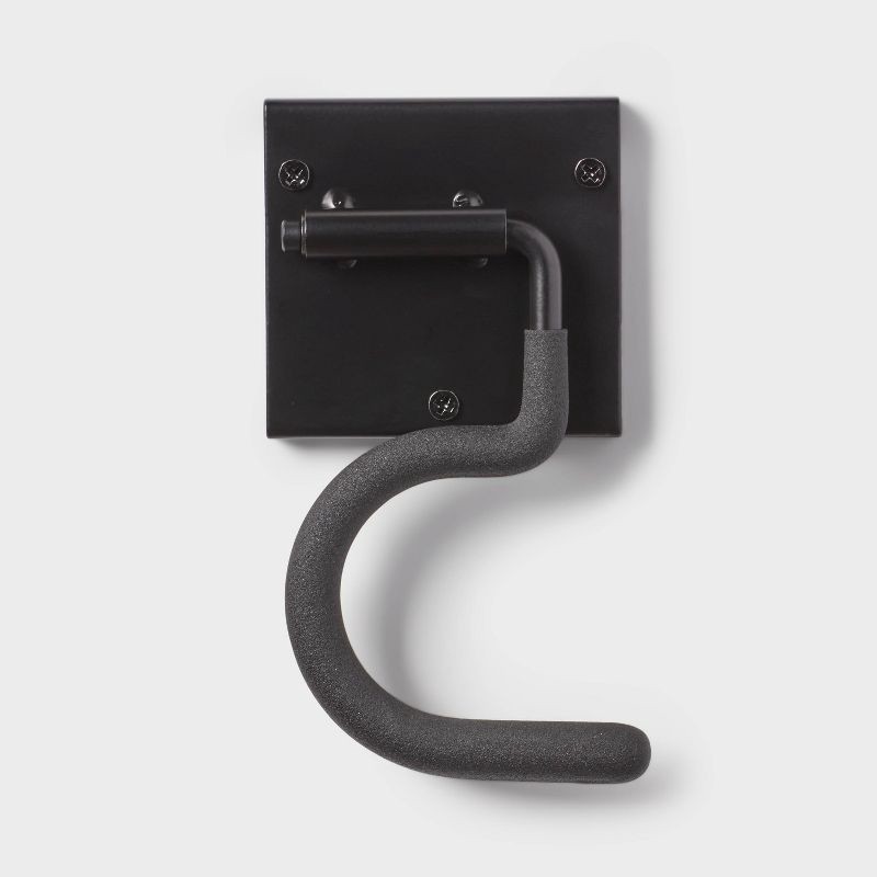 slide 3 of 3, Long Handle Accessory and Garage Tool Hook - Brightroom™: Steel Storage Rack, Powder-Coated, Black, 30lb Capacity, 30 lb