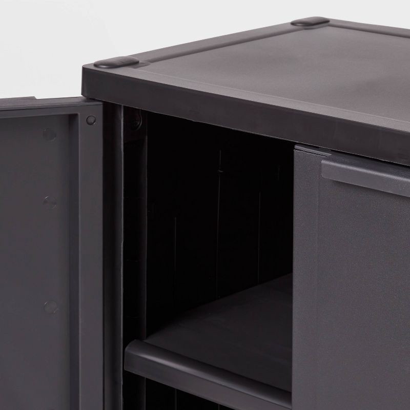 slide 3 of 5, Plastic Storage Cabinet - Brightroom™, 1 ct