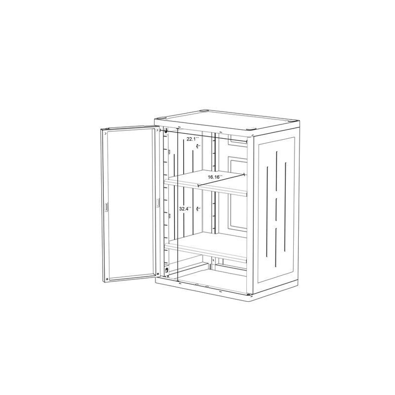 slide 5 of 5, Plastic Storage Cabinet - Brightroom™, 1 ct