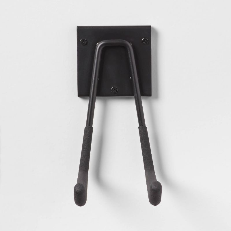 slide 3 of 3, Multi-Purpose Long Garage Tool Hook - Brightroom™: Steel Utility Storage Rack for Garage Organization, Black, 1 ct