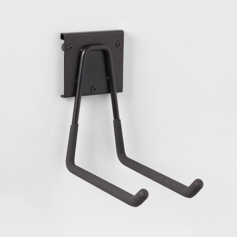slide 1 of 3, Multi-Purpose Long Garage Tool Hook - Brightroom™: Steel Utility Storage Rack for Garage Organization, Black, 1 ct