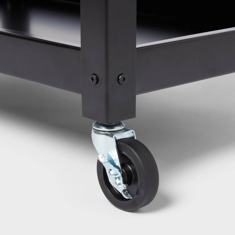 slide 3 of 3, 3 Tier Metal Rolling Service Cart - Brightroom™, 1 ct