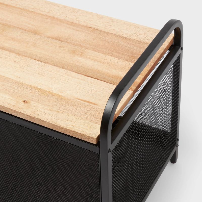 slide 3 of 3, Metal Storage Bench - Brightroom™, 1 ct