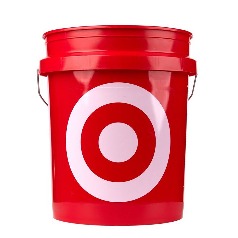 slide 5 of 5, 5gal Bucket: Distributed by Target, HDPE, Red, Nesting, BPA-Free, Universal Storage, 5 Gallon Capacity, Utility Storage Tubs, 5 gal, 5 gal