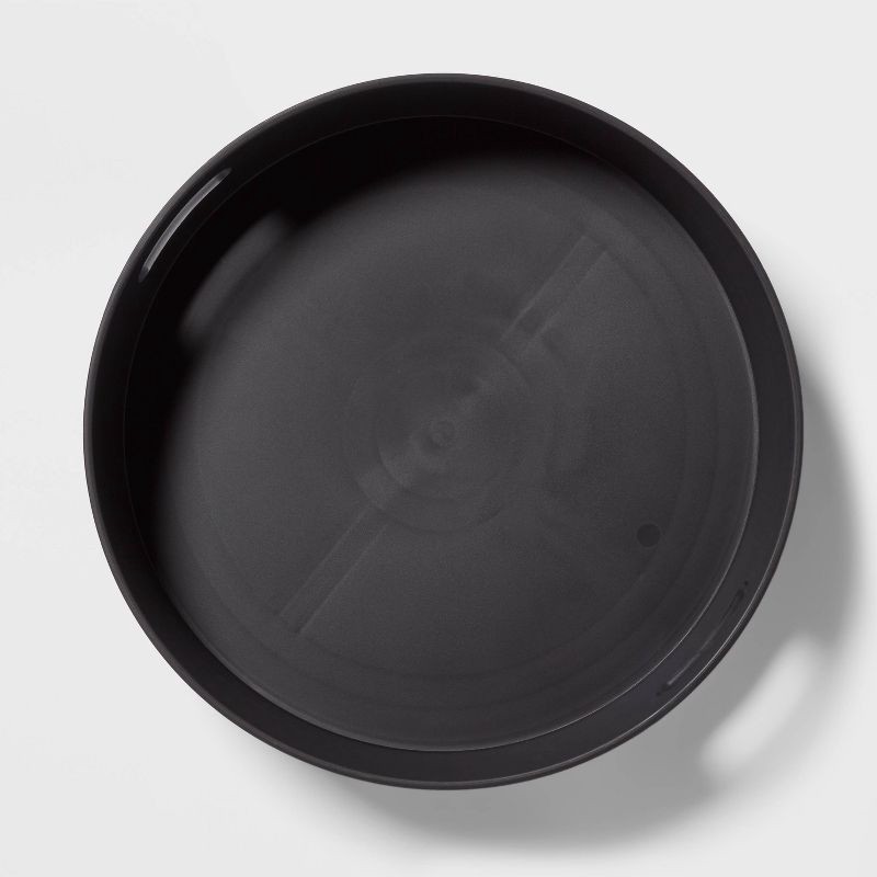 slide 2 of 3, 18" Storage Turntable - Brightroom™: Black Utility Storage Bin, 50% Recycled Plastic, 915 Volume Capacity, 1 ct