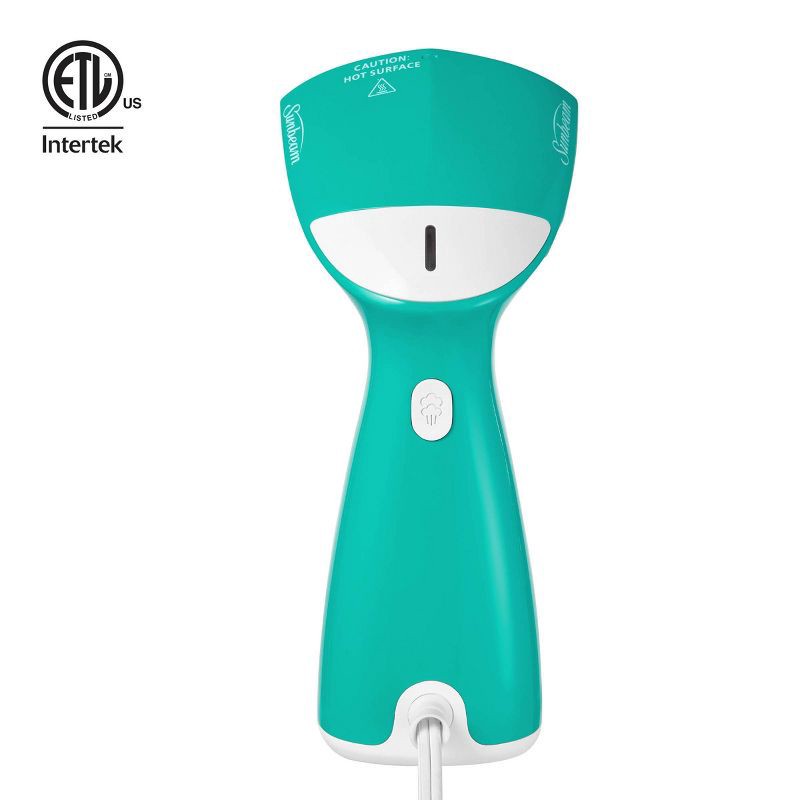 slide 8 of 8, Sunbeam 1000W Compact Handheld Steamer with Brush Attachment, 1 ct
