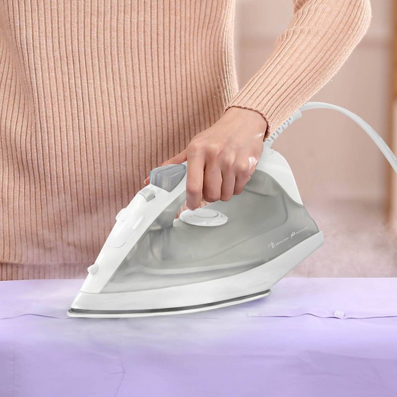 slide 2 of 8, Sunbeam 1200W Compact Steam Iron with Shot of Steam Feature, 1 ct