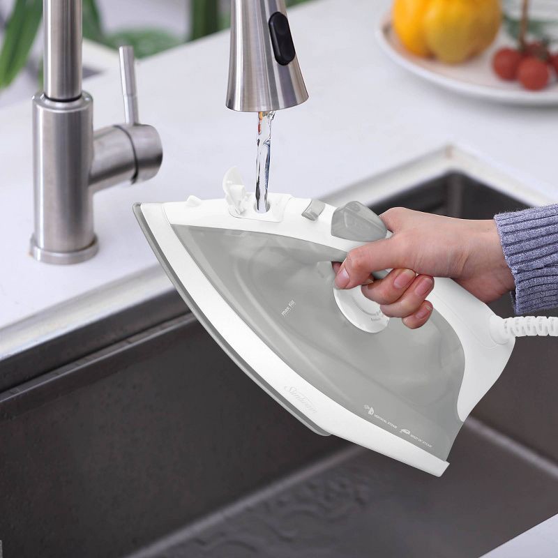 slide 7 of 8, Sunbeam 1200W Compact Steam Iron with Shot of Steam Feature, 1 ct