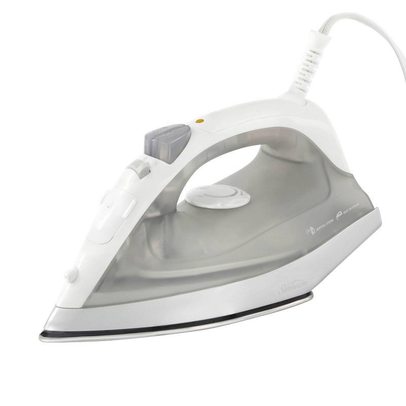 slide 1 of 8, Sunbeam 1200W Compact Steam Iron with Shot of Steam Feature, 1 ct