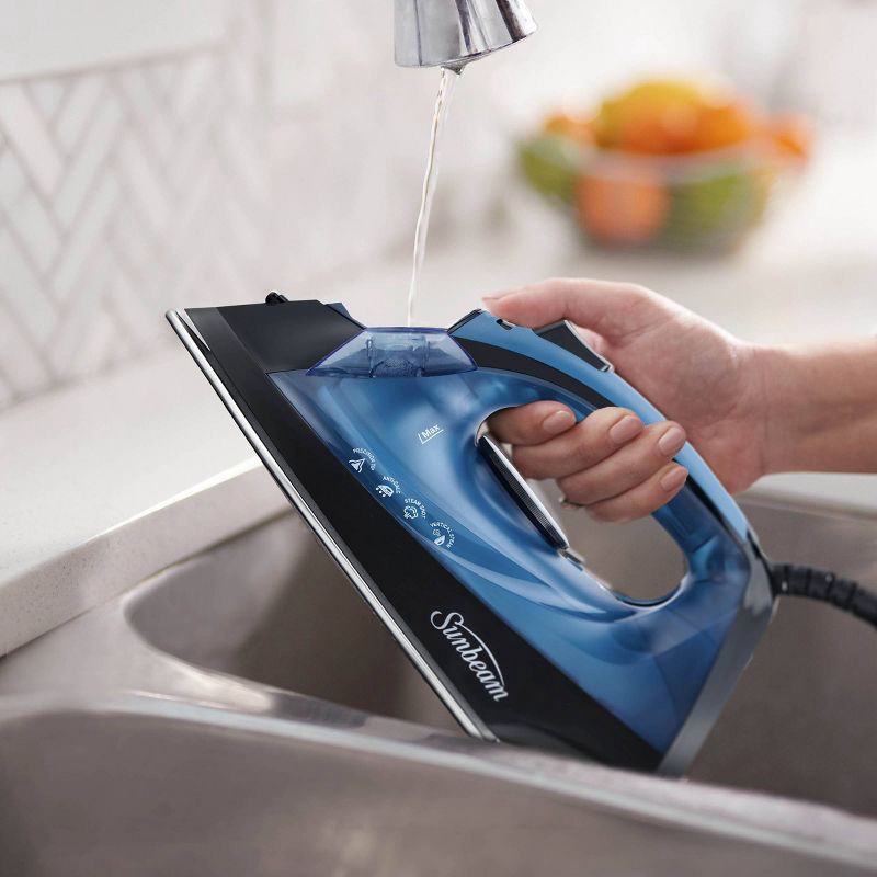 slide 6 of 8, Sunbeam 1200W Classic Steam Iron with Shot of Steam Feature, 1 ct