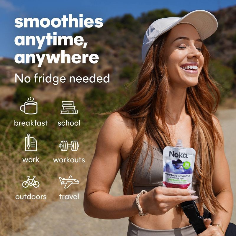 slide 7 of 14, NOKA Organic Superfood Smoothie Super Berry + Immune Support Pouches - 16.9oz/4pk, 4 ct; 16.9 oz
