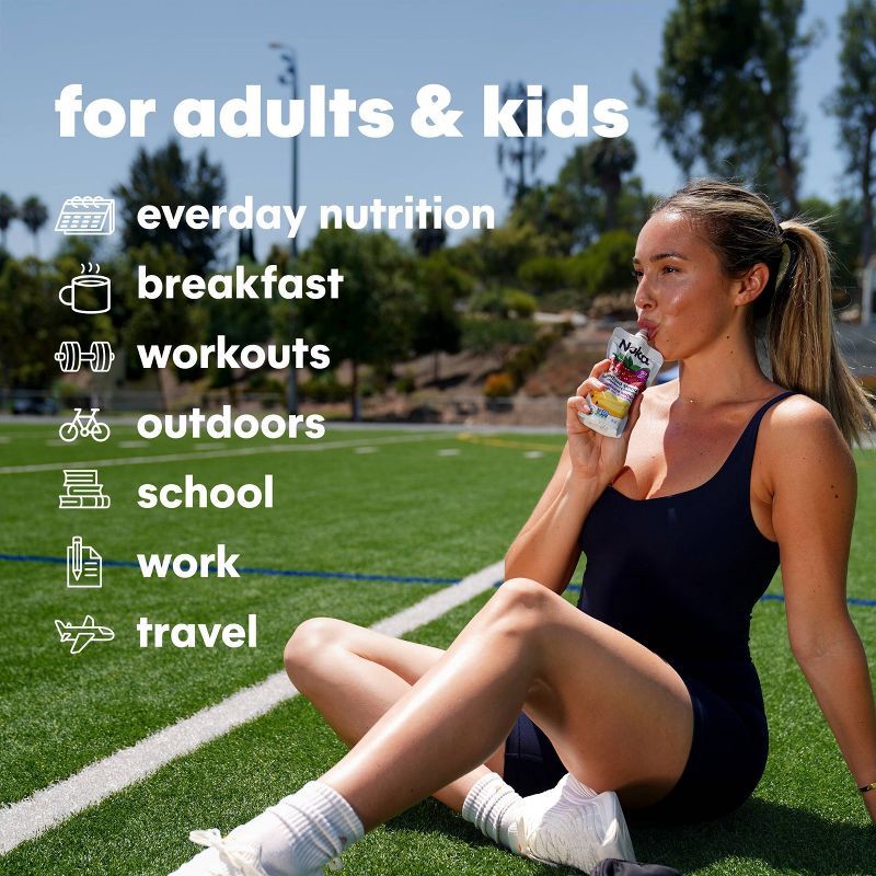 slide 6 of 14, NOKA Superfood Fruit Smoothies + Prebiotic Fiber & Flax Strawberry Pineapple Pouches - 4.22oz/4pk, 4.22 oz, 4 ct