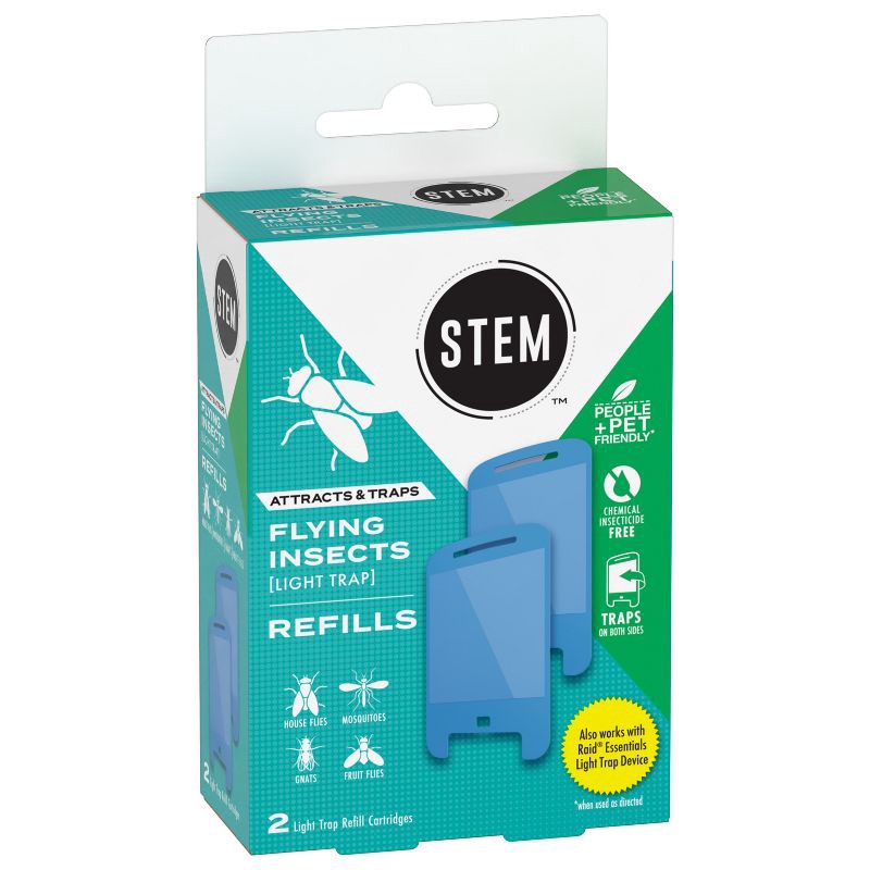 slide 13 of 13, STEM Flying Insect Light Fly & Gnat Trap Refill - 2 Cartridges, 1 ct