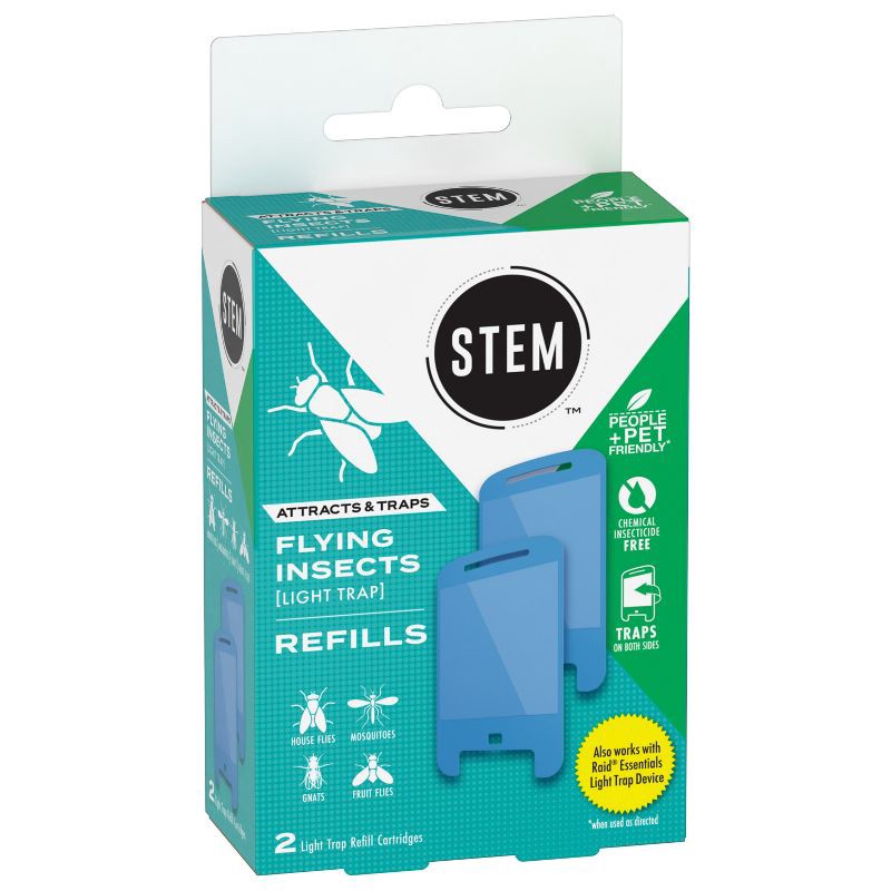 slide 13 of 13, STEM Flying Insect Light Fly Trap Refill - 2 Cartridges, 1 ct