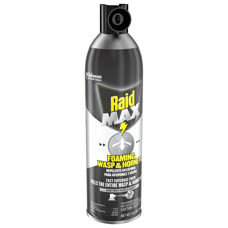 slide 13 of 13, Raid Max Foaming Wasp and Hornet Bug Spray - 16.5oz, 16.5 oz
