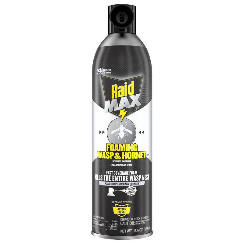 slide 14 of 16, Raid Max Wasp and Hornet Foaming - 16.5oz, 16.5 oz