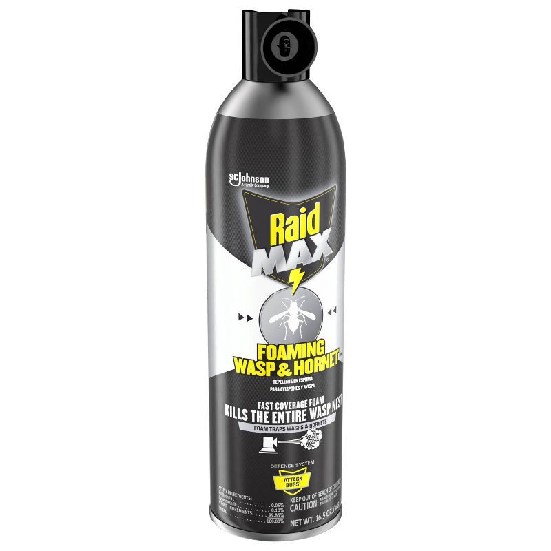 slide 16 of 16, Raid Max Wasp and Hornet Foaming - 16.5oz, 16.5 oz