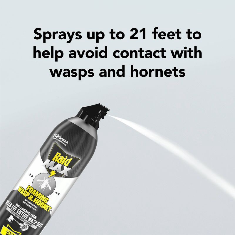 slide 5 of 16, Raid Max Wasp and Hornet Foaming - 16.5oz, 16.5 oz