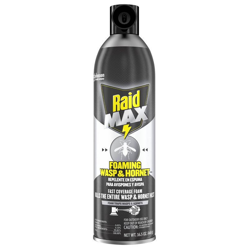 slide 10 of 13, Raid Max Foaming Wasp and Hornet Bug Spray - 16.5oz, 16.5 oz