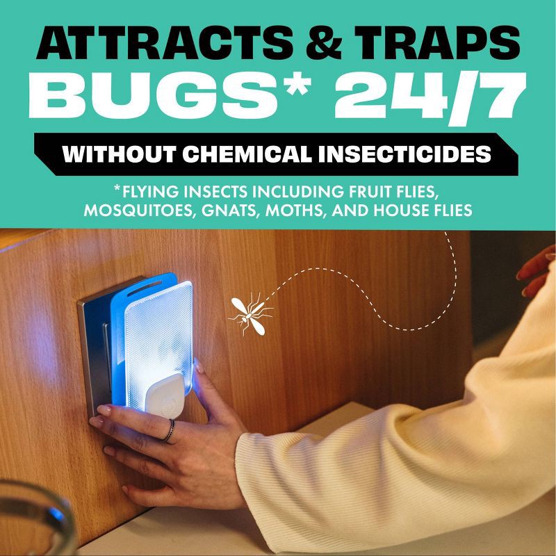 slide 2 of 14, STEM Flying Insect Light Fly & Gnat Trap Starter Kit - 1 Light Trap + 1 Cartridge, 1 ct