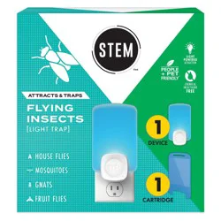 STEM Flying Insect, Gnat & Fly Trap Starter Kit - 1 Light Trap + 1 Cartridge