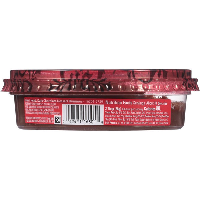 slide 3 of 6, Boar's Head Dark Chocolate Hummus - 10oz, 10 oz