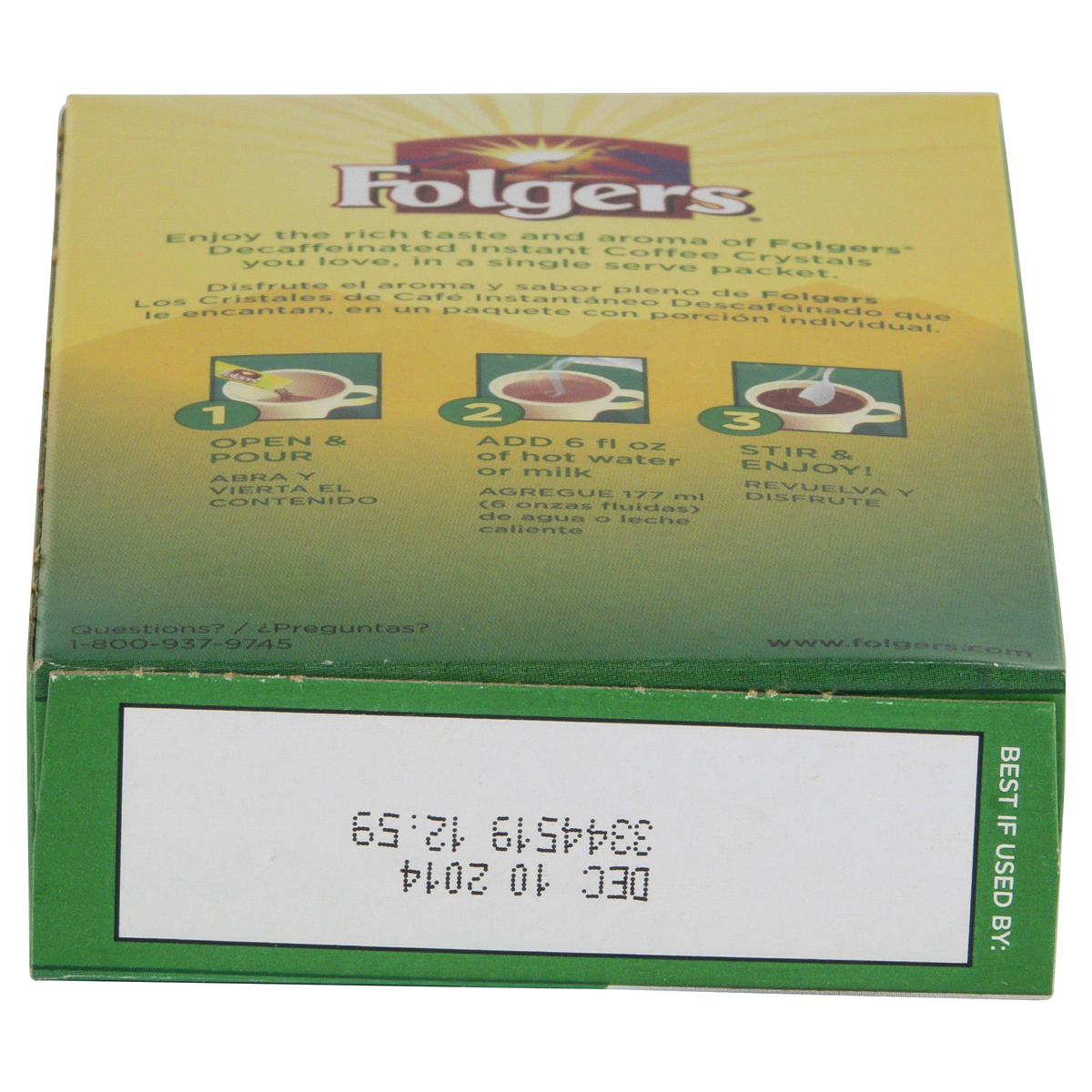 slide 6 of 6, Folgers Inst Coff Clsc Decaf Single Serv - 6 ct, 6 ct